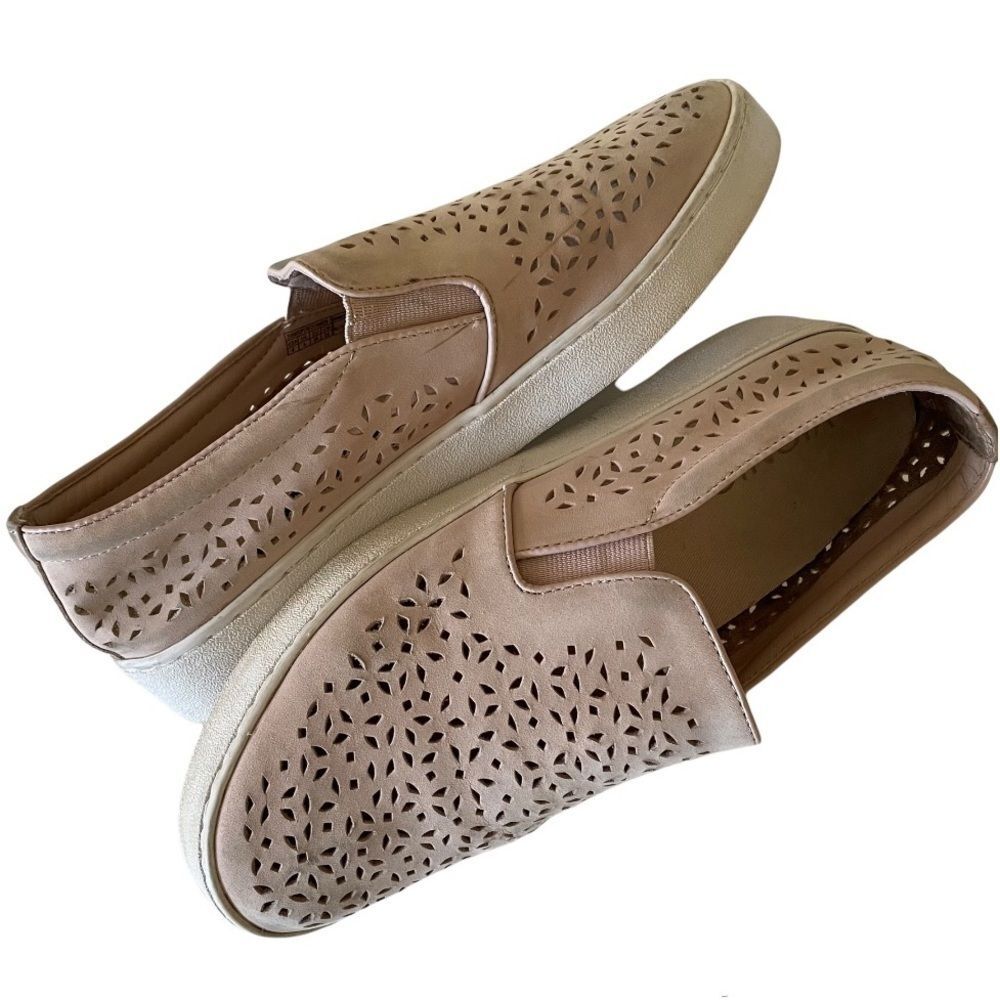 VIONIC Midi Perforated Slip-On Sneaker Shoes Dusty Pink Size 8